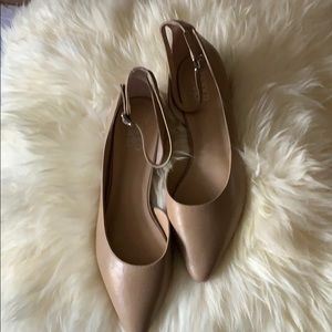 Franco Sarto “Alina” flat maryjane tan leather